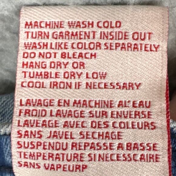 Revice Straight Leg Denim Jeans Distressed Size 24 Y2K Style Semi Stretch Denim - Picture 9 of 9